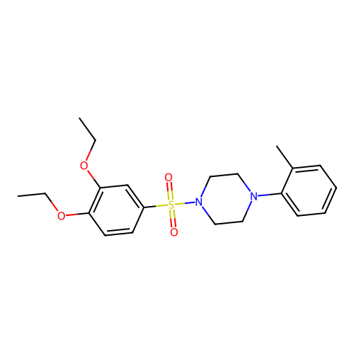 1-(3,4-Diethoxybenzenesulfonyl)-4-(2-methylphenyl)piperazine structure