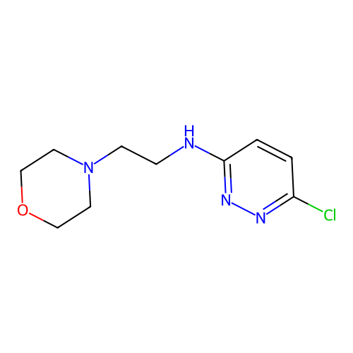 6-chloro-N-(2-morpholin-4-ylethyl)pyridazin-3-amine structure