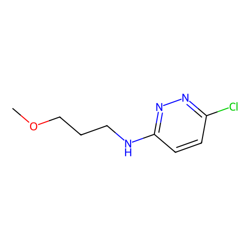6-chloro-N-(3-methoxypropyl)pyridazin-3-amine structure