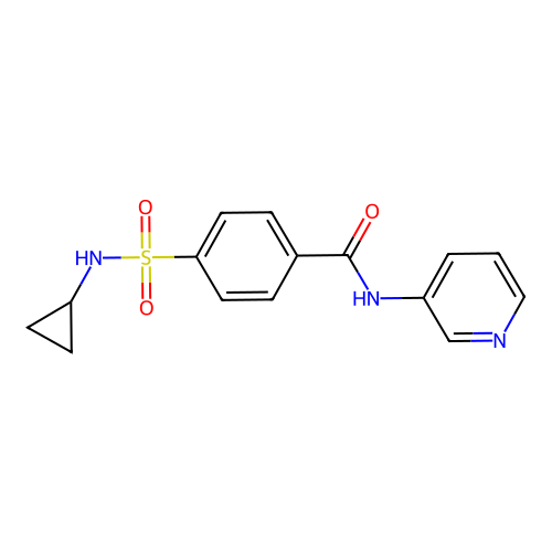 4-(cyclopropylsulfamoyl)-N-pyridin-3-ylbenzamide structure
