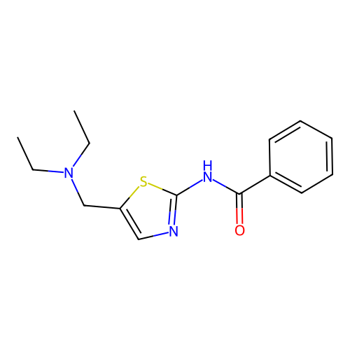 N-(5-((diethylamino)methyl)thiazol-2-yl)benzamide structure