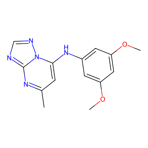 N-(3,5-dimethoxyphenyl)-5-methyl-[1,2,4]triazolo[1,5-a]pyrimidin-7-amine structure