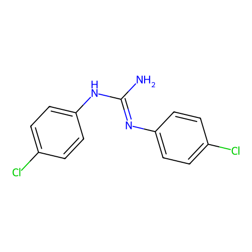 1,3-Bis(4-chlorophenyl)guanidine structure