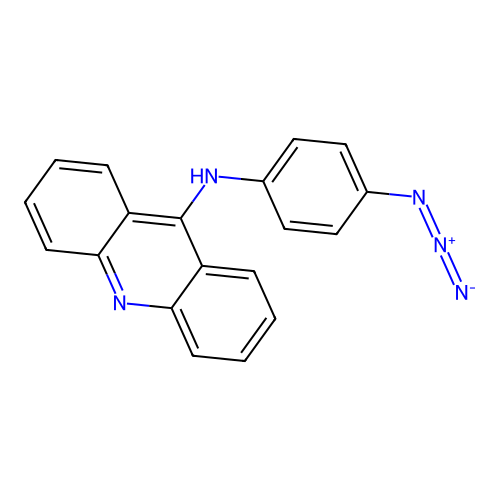N-(4-Azidophenyl)-9-acridinamine structure