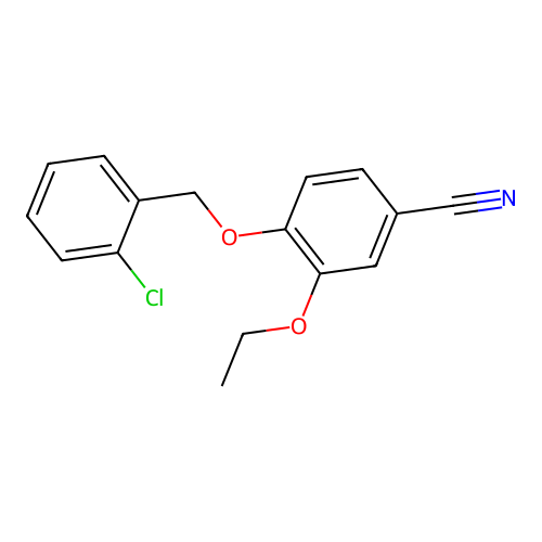 4-[(2-Chlorobenzyl)oxy]-3-ethoxybenzonitrile structure