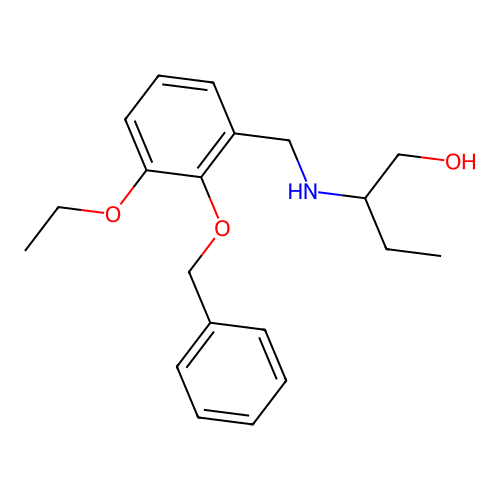 2-[[[3-Ethoxy-2-(phenylmethoxy)phenyl]methyl]amino]-1-butanol structure