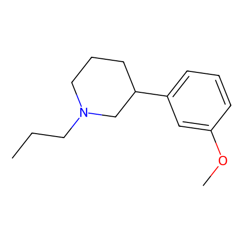 3-(3-Methoxyphenyl)-1-propylpiperidine structure