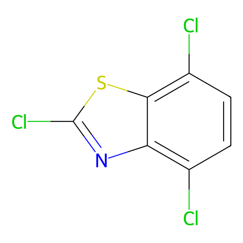2,4,7-Trichloro-1,3-benzothiazole structure