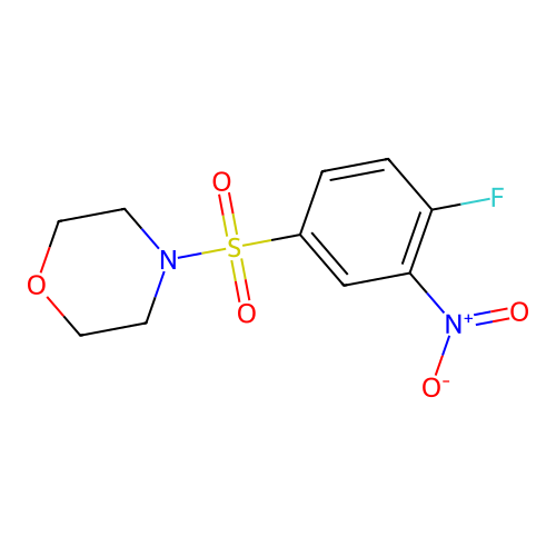 4-[(4-Fluoro-3-nitrobenzene)sulfonyl]morpholine structure