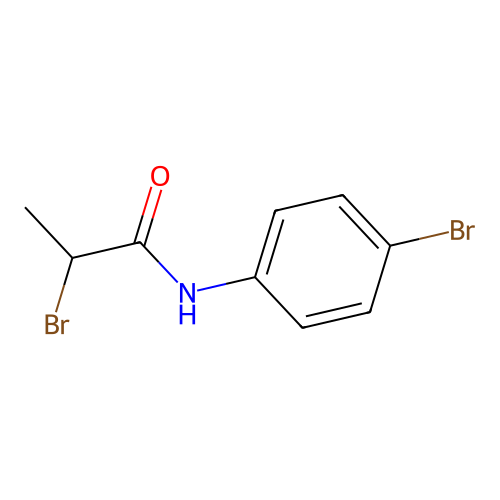 2-bromo-N-(4-bromophenyl)propanamide structure