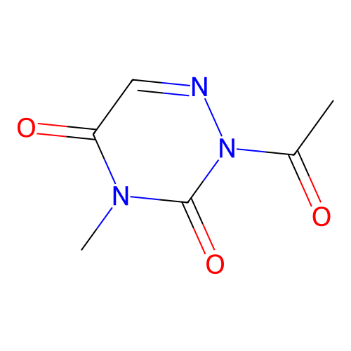 2-Acetyl-4-methyl-1,2,4-triazine-3,5(2H,4H)-dione structure