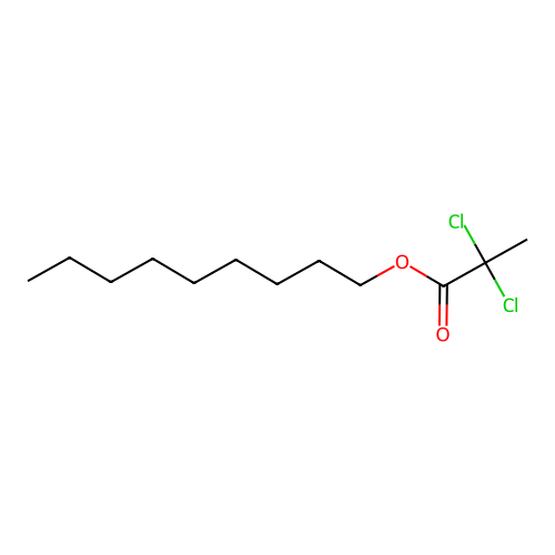 Propanoic acid, 2,2-dichloro-, nonyl ester structure
