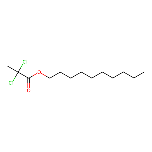 Propanoic acid, 2,2-dichloro-, decyl ester structure