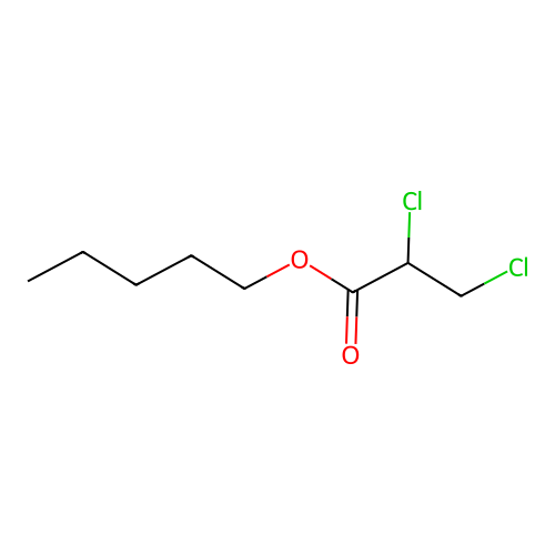 Pentyl 2,3-dichloropropanoate structure