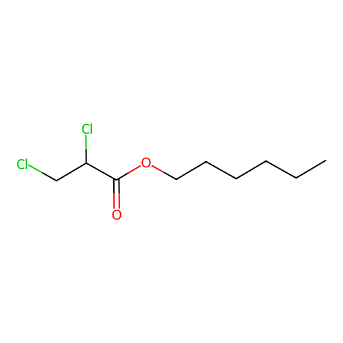 Hexyl 2,3-dichloropropanoate structure