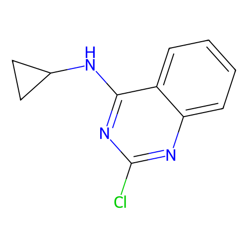 2-chloro-N-cyclopropylquinazolin-4-amine structure