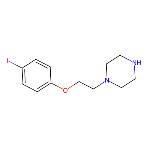 1-[2-(4-Iodophenoxy)ethyl]piperazine structure