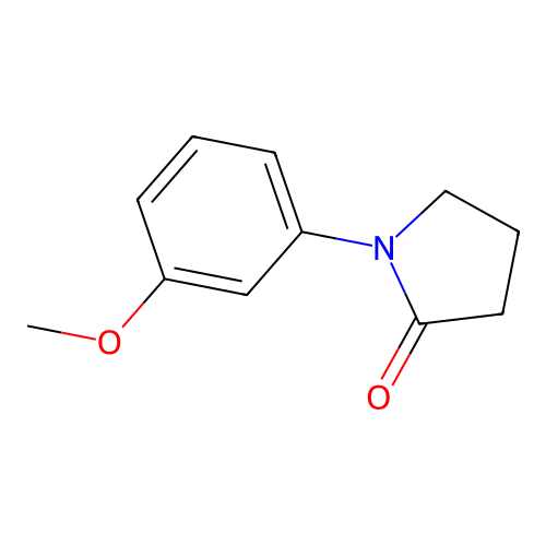 1-(3-Methoxyphenyl)-2-pyrrolidinone structure