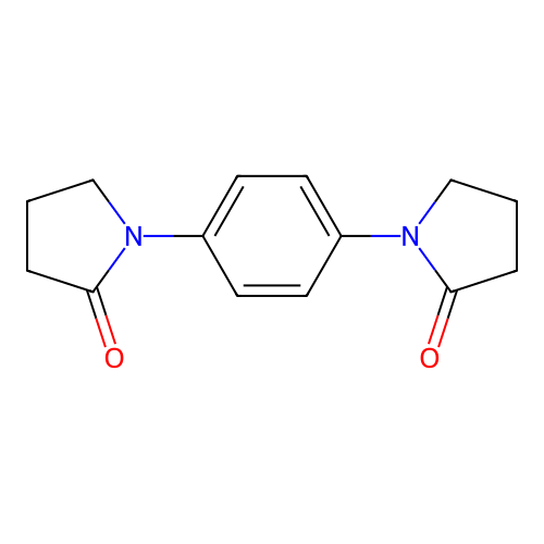 1-[4-(2-Oxopyrrolidin-1-yl)phenyl]pyrrolidin-2-one structure