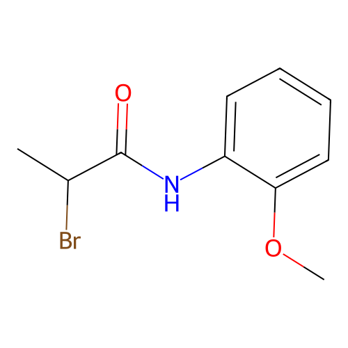 2-bromo-N-(2-methoxyphenyl)propanamide structure