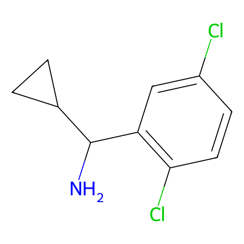 Cyclopropyl(2,5-dichlorophenyl)methanamine structure