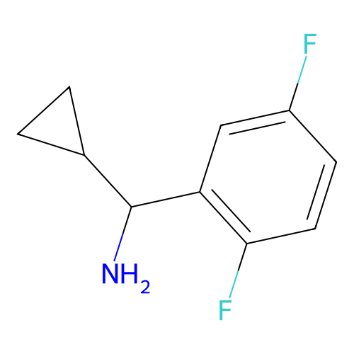 Cyclopropyl(2,5-difluorophenyl)methanamine structure