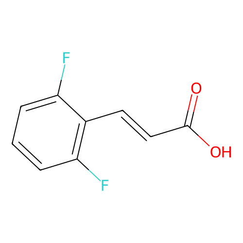 2,6-Difluorocinnamic acid structure
