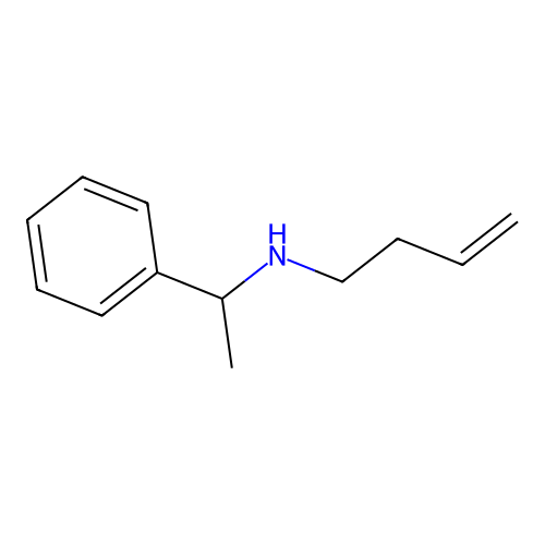 N-(1-phenylethyl)but-3-en-1-amine structure