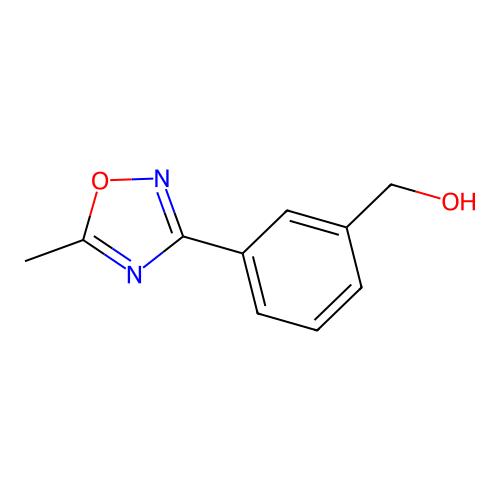 [3-(5-Methyl-1,2,4-oxadiazol-3-yl)phenyl]methanol structure