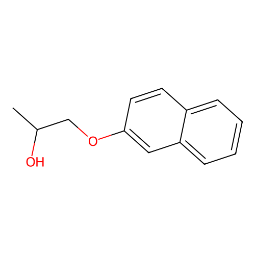 1-(Naphthalen-2-yloxy)propan-2-ol structure