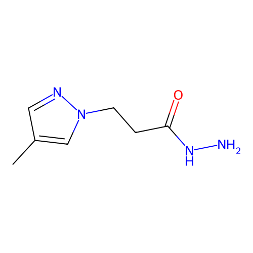 4-Methyl-1H-pyrazole-1-propanoic acid hydrazide structure