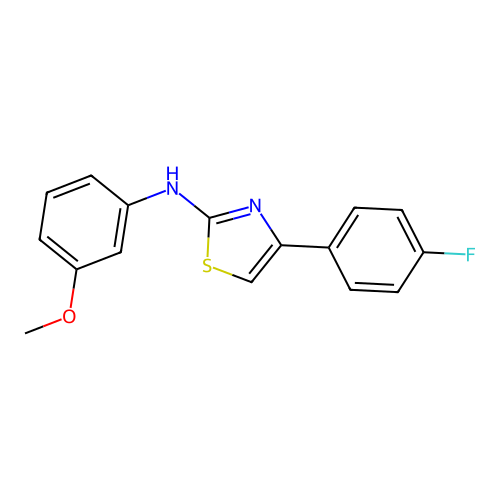 4-(4-fluorophenyl)-N-(3-methoxyphenyl)-1,3-thiazol-2-amine structure