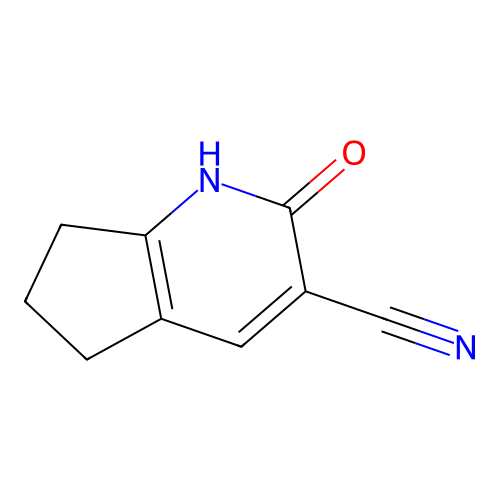 2-oxo-1H,2H,5H,6H,7H-cyclopenta[b]pyridine-3-carbonitrile structure