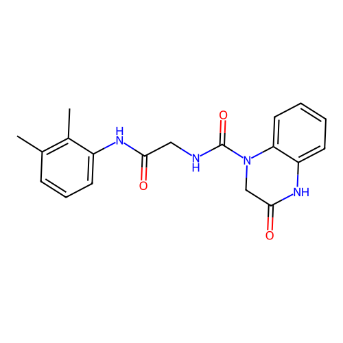 N-[2-(2,3-dimethylanilino)-2-oxoethyl]-3-oxo-2,4-dihydroquinoxaline-1-carboxamide structure