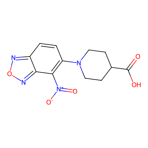 1-(4-Nitro-2,1,3-benzoxadiazol-5-yl)piperidine-4-carboxylic acid structure