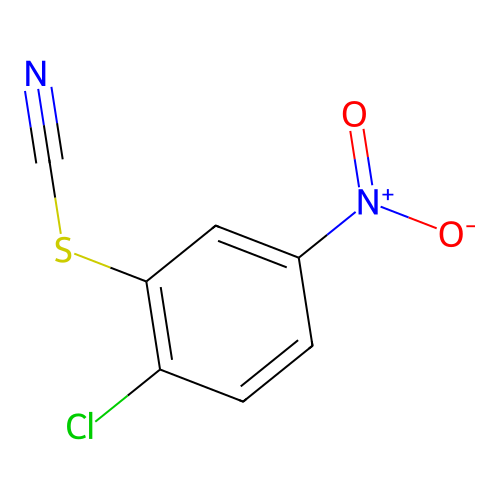 Thiocyanic acid, 2-chloro-5-nitrophenyl ester structure