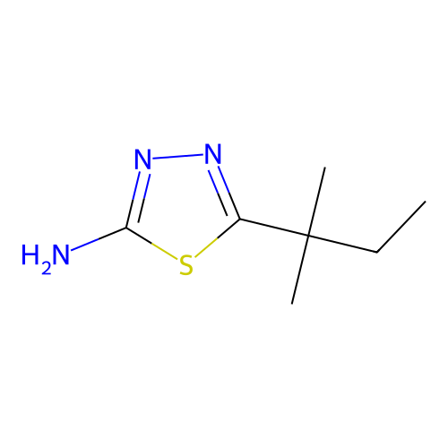 5-(1,1-Dimethylpropyl)-1,3,4-thiadiazol-2-amine structure