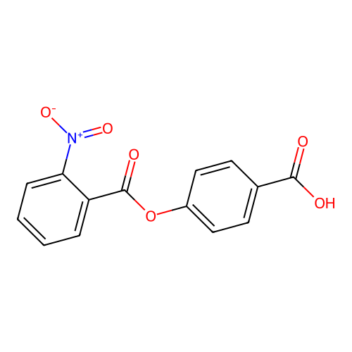 Benzoic acid, 4-[(2-nitrobenzoyl)oxy]- structure