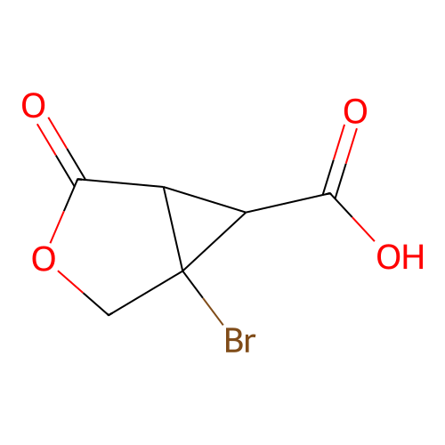 1-bromo-4-oxo-3-oxabicyclo[3.1.0]hexane-6-carboxylic Acid structure