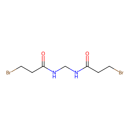 3-bromo-N-[(3-bromopropanoylamino)methyl]propanamide structure