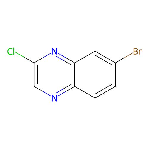 7-Bromo-2-chloroquinoxaline structure