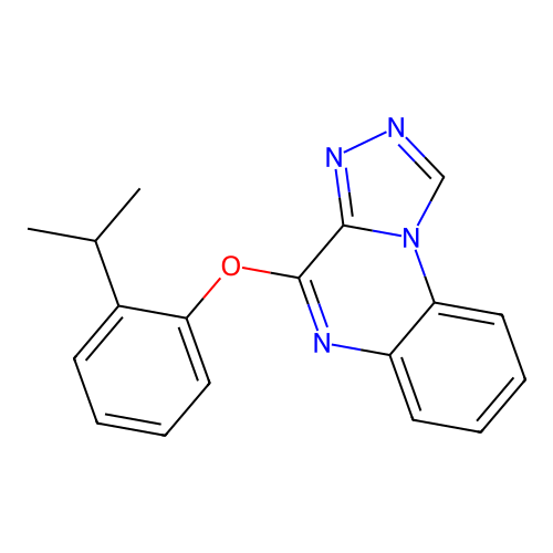 4-[2-(Propan-2-yl)phenoxy][1,2,4]triazolo[4,3-a]quinoxaline structure