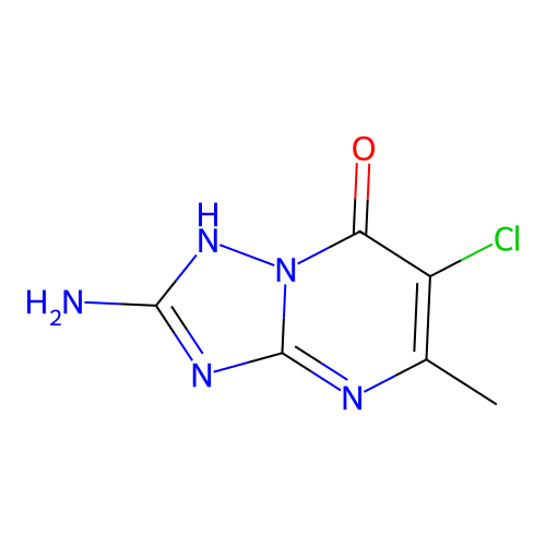 2-Amino-6-chloro-5-methyl[1,2,4]triazolo[1,5-a]pyrimidin-7-ol structure