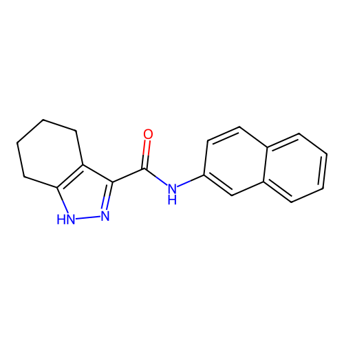 N-(naphthalen-2-yl)-4,5,6,7-tetrahydro-2H-indazole-3-carboxamide structure