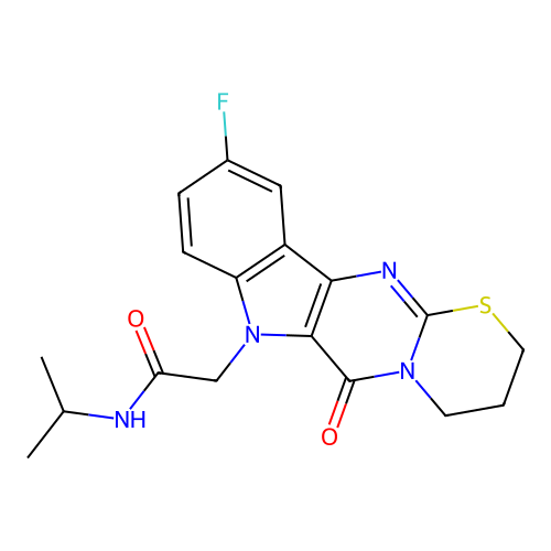 C18H19FN4O2S structure