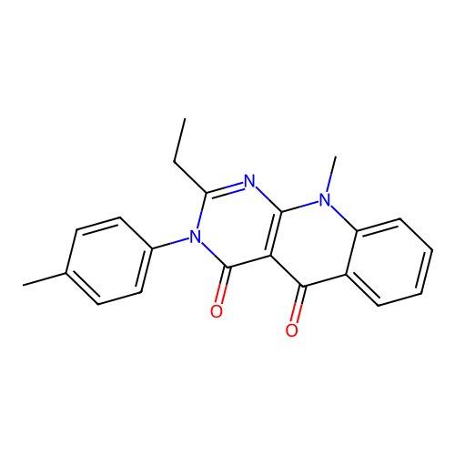 2-ethyl-10-methyl-3-(4-methylphenyl)pyrimido[4,5-b]quinoline-4,5(3H,10H)-dione structure