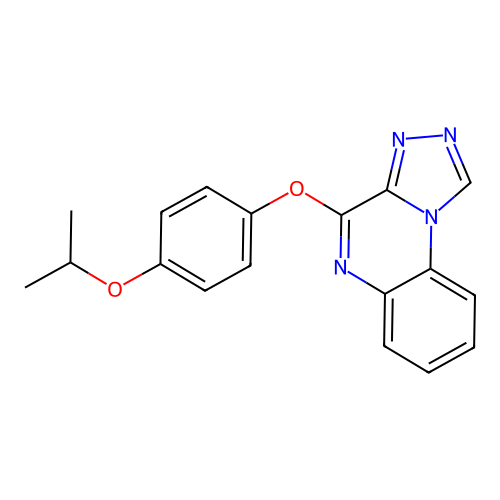 4-[4-(Propan-2-yloxy)phenoxy][1,2,4]triazolo[4,3-a]quinoxaline structure
