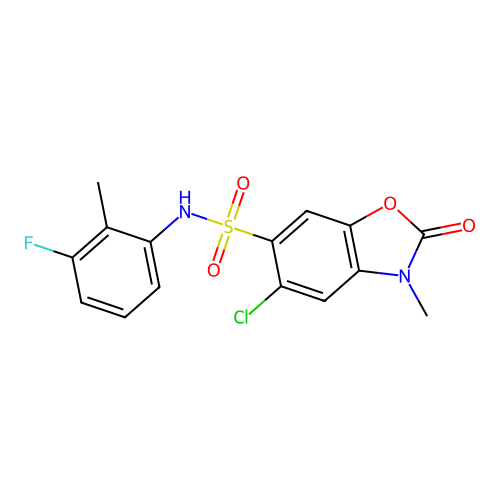 C15H12ClFN2O4S structure