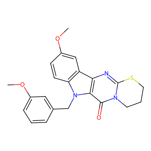 C22H21N3O3S structure