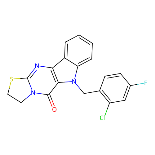 C19H13ClFN3OS structure